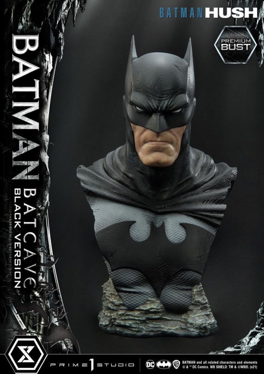 Limited Edition Statues Animetal | Batman Hush Bust 1/3 Batman Batcave Black Version 20 Cm