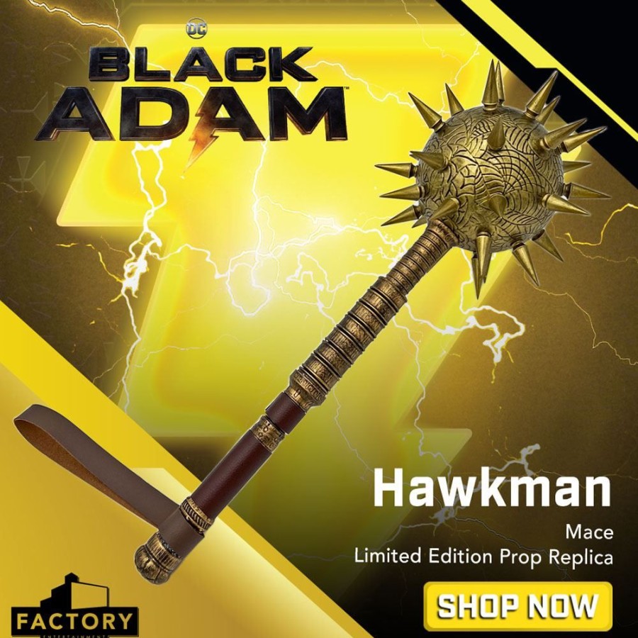 Categories Animetal | Black Adam Replica 1/1 Hawkman Mace Limited Edition 50 Cm