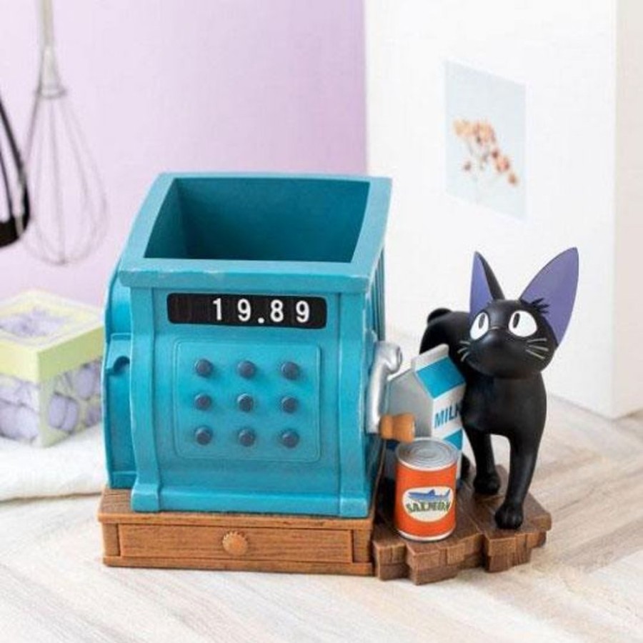 Categories Animetal | Kiki'S Delivery Service Diorama / Storage Box Jiji And Blue Cash Register