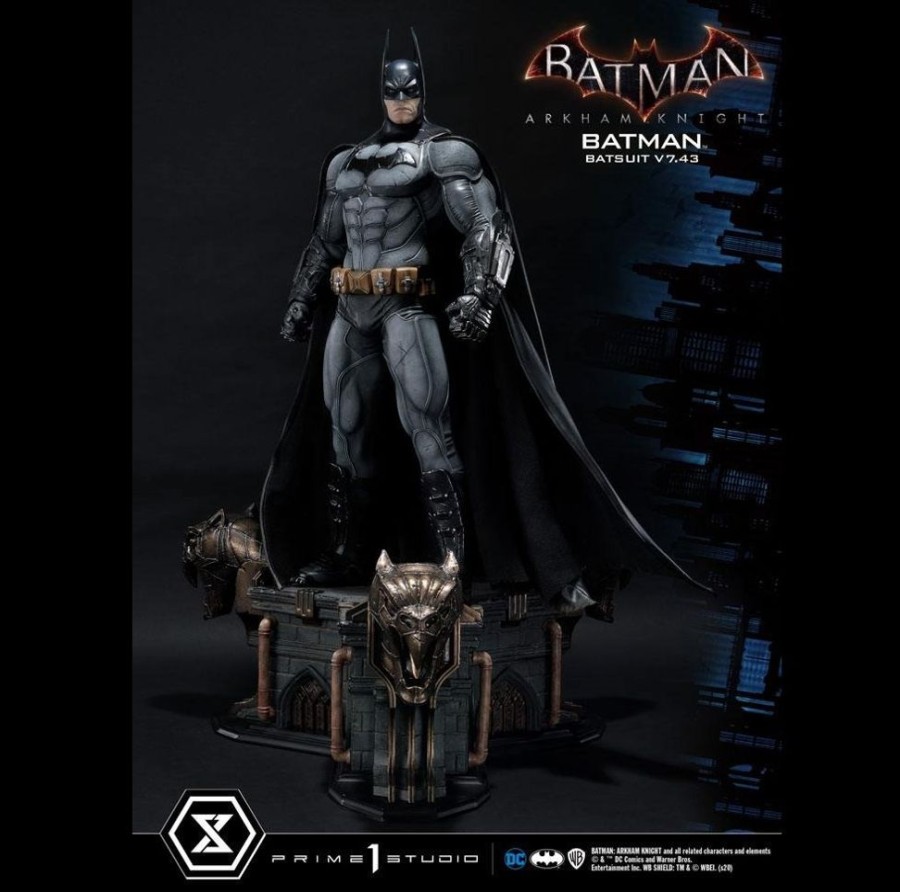 Categories Animetal | Batman Arkham Knight Statue Batman Batsuit V7.43 86Cm 1/3 Scale